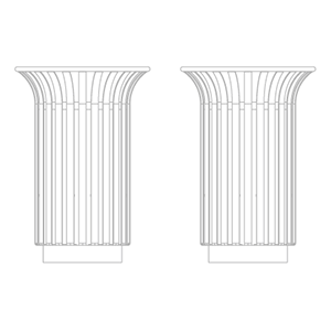 Basic 2 Litter bin   Basic
