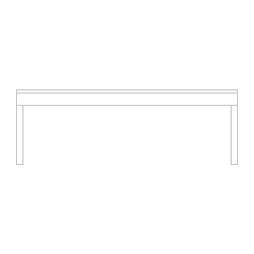 Backless bench   Paosa